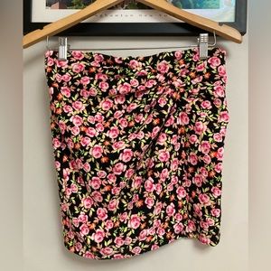 Zara Floral Mini Skirt